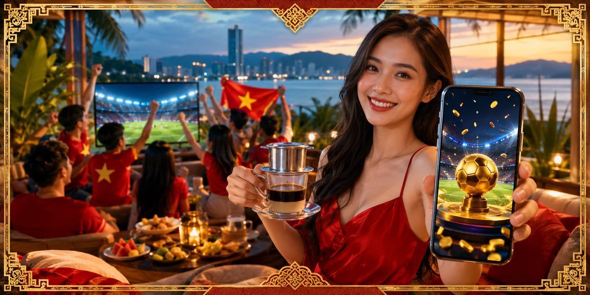 Nhóm bạn tại Đà Nẵng theo dõi bóng đá một cách thư giãn, thể hiện tinh thần giải trí cân bằng và có trách nhiệm