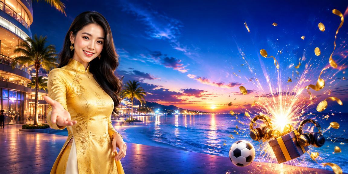 Không khí giải trí trực tuyến ven biển Phú Quốc với thiết bị di động và trang phục truyền thống